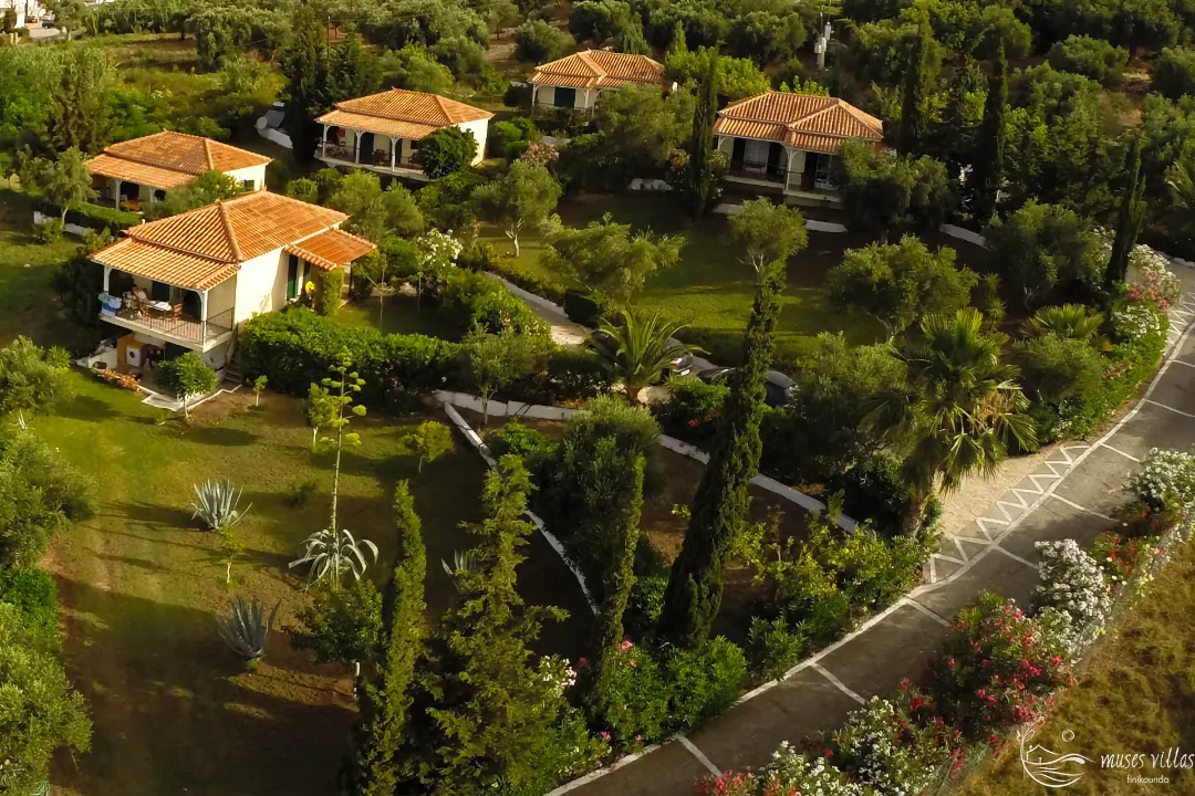 Muses Villas Finikounda von oben